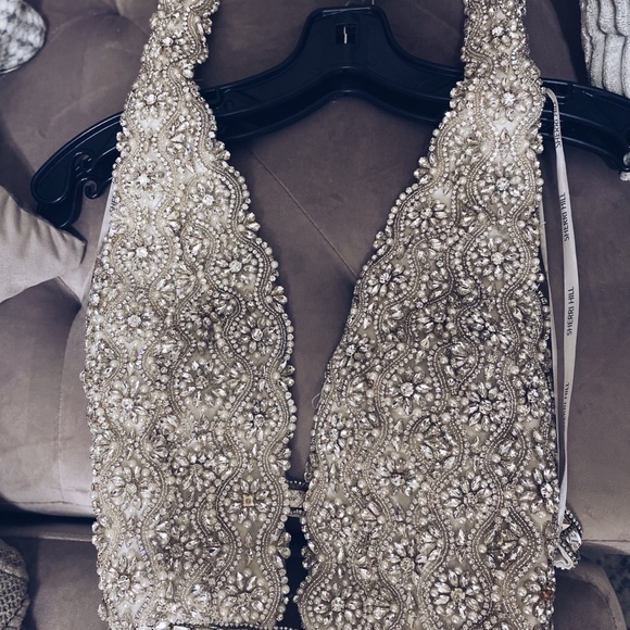 Sherri Hill Size Zero White Full Length Gown - Picture 1 of 9